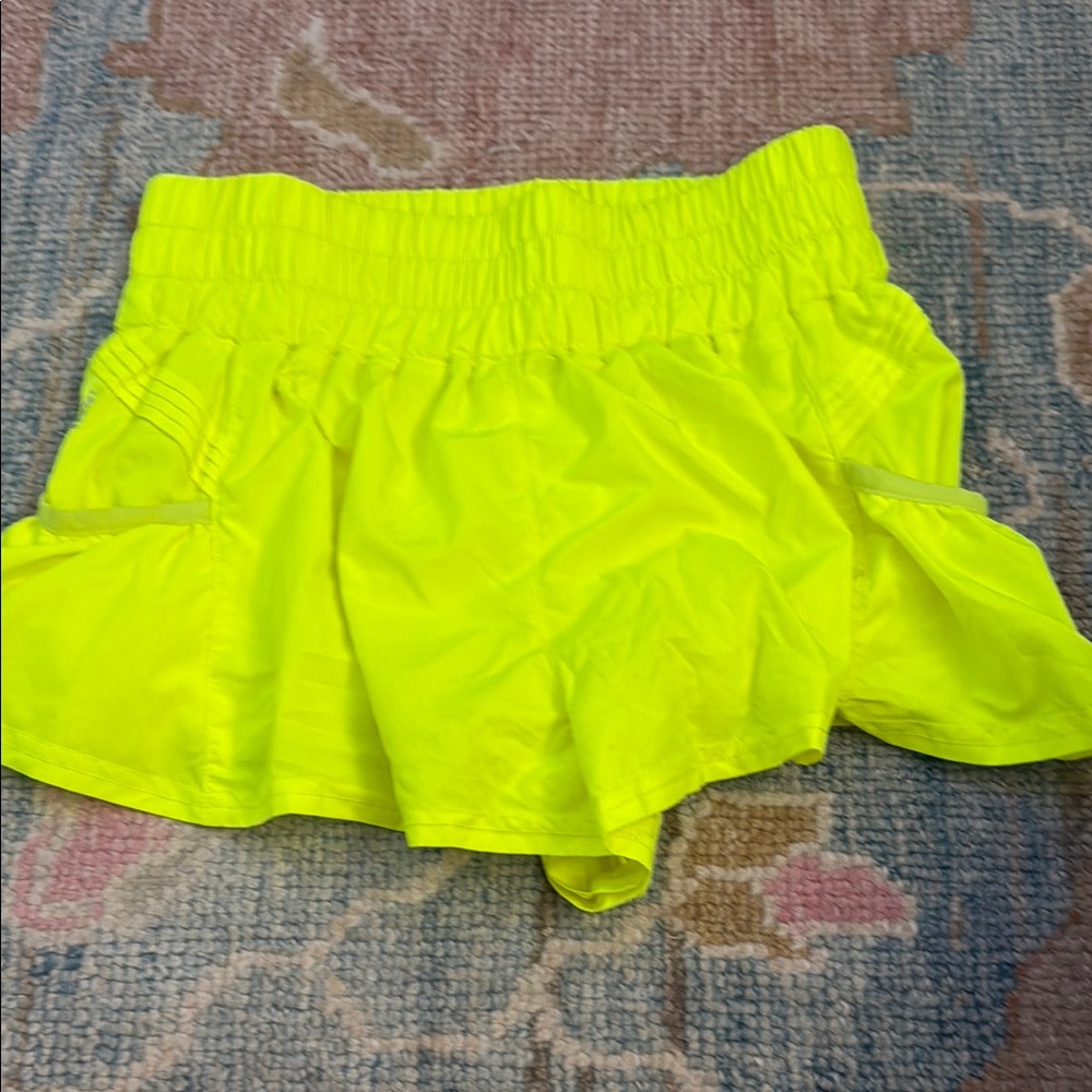 Neon Yellow Athletic Shorts
